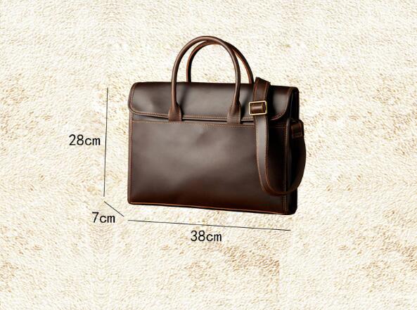 Men's OL Business Casual Leather Briefcase