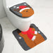 Merry Christmas Bathroom Curtain cToilet Seat Christmas Decorations