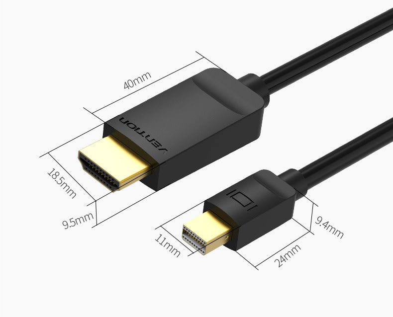 Mini DP To HDMI HD Cable Adapter Cable TV Projection