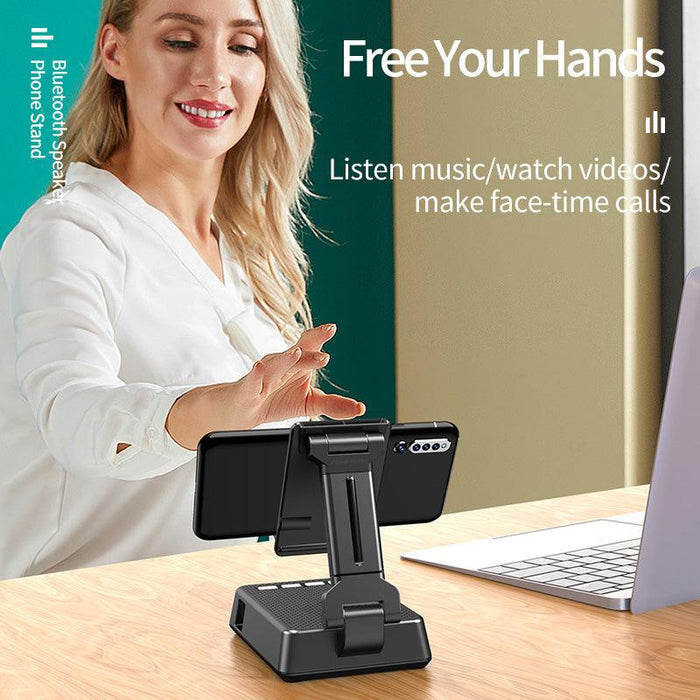 Mobile Phone Smart Broadcaster Stand Wireless Bluetooth Speaker Device HD Mic Strong Sound Field For Live Broadcast Desk Holder