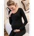 Modal Pregnant Women'S Autumn Clothes And Long Trousers Seamless Body Lifting And Thermal Underwear Set