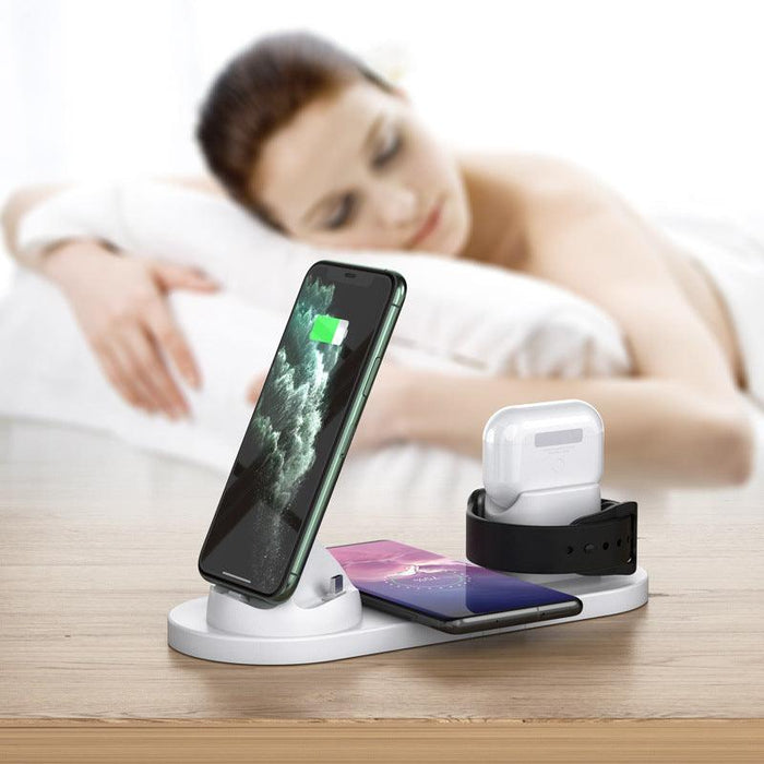 Multifunctional 6-in-1 Wireless Charging Mobile Phone Holder