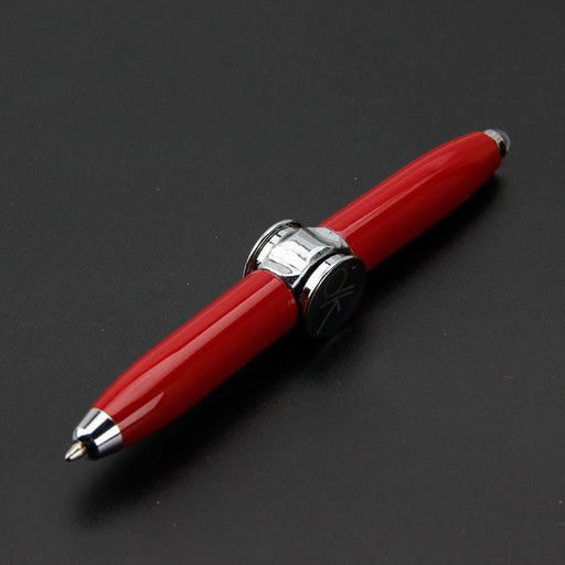 Multifunctional decompression finger gyro student ballpoint pen