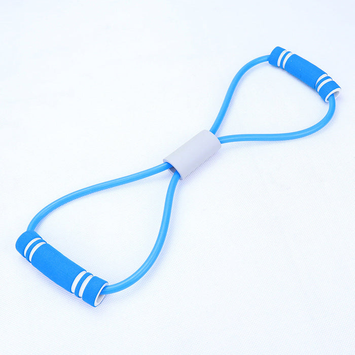 Natural Latex Foot Pedal Elastic Pull Rope with Handle Fitness Equipment Bodybuilding Expander