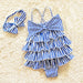 Navy Style Infant Baby Swim One-piece Swimsuit
