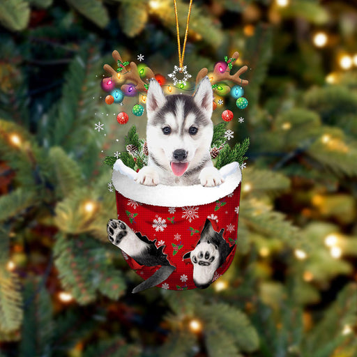 New Creative Cute Christmas Socks Dog Pendant Decoration Holiday Gift