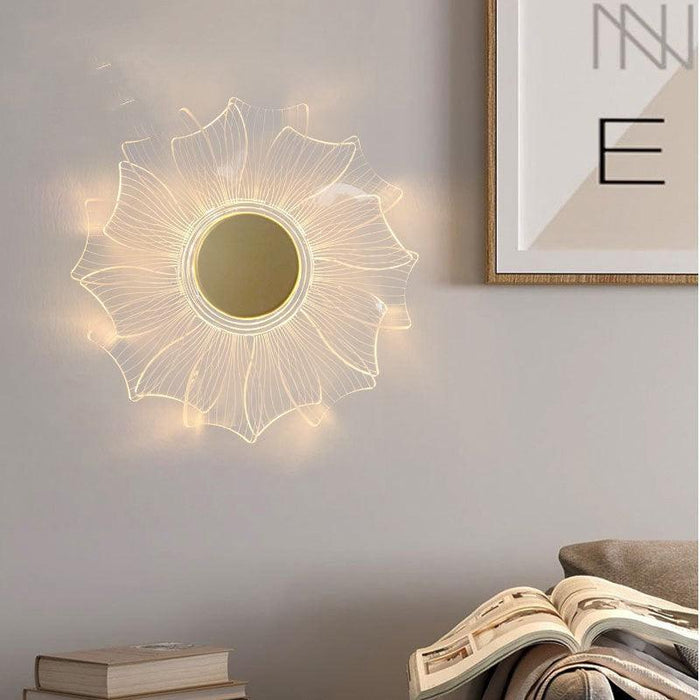 New Creative Personality Petal Acrylic LED Wall Lamp Modern Simple