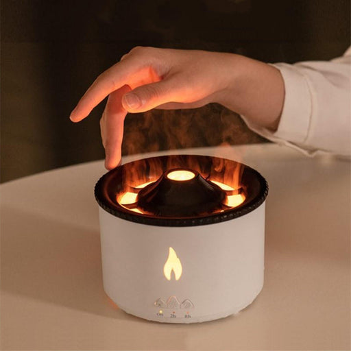 New Creative Volcano Aromatherapy Machine Flame Lamp Belt Essential Oil