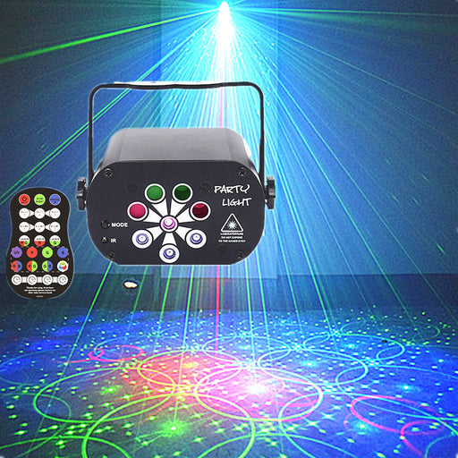 New LED Stage Light Laser Projector Disco Lamp With Voice Control Sound Party Lights For Home DJ Laser Show Party Lamp
