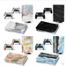 New White Playstation 5 Stickers Vinyl Decals PS5 Disk Skins Console Controllers