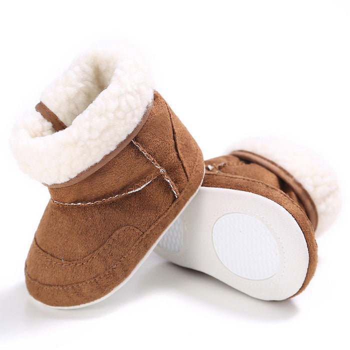 Newborn Baby Girls First Walkers Shoes Infant Toddler Soft Rubber Soled Anti-slip Boots Booties