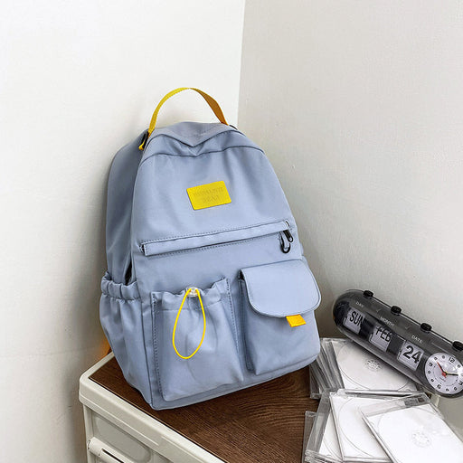 Nylon Backpack School Bag Junior High School Student Bags