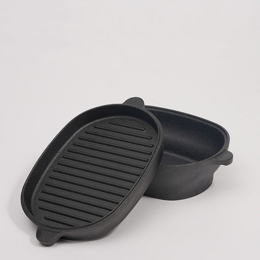 Outdoor Oval Cast Iron Camping Pot