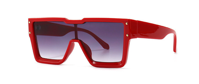 Oversized One Lens Square Sunglasses Fashion Men Women