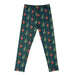 Padded Brushed Fleece Christmas Print Sports Trousers