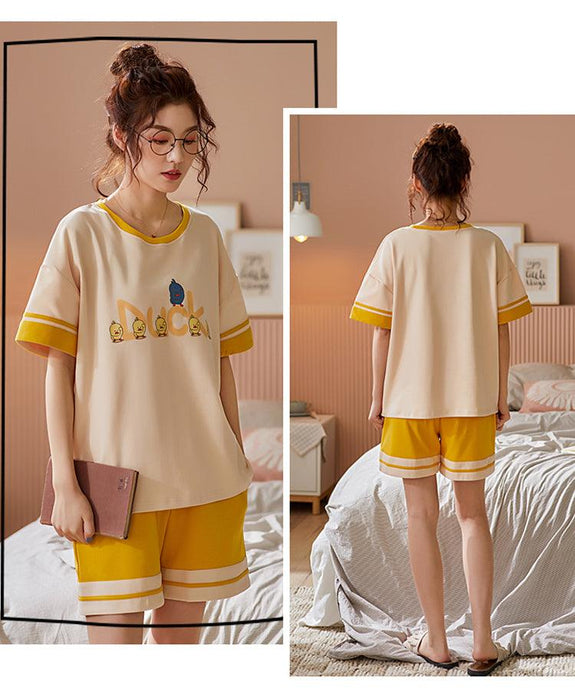 Pajama ladies cotton plus-size casual