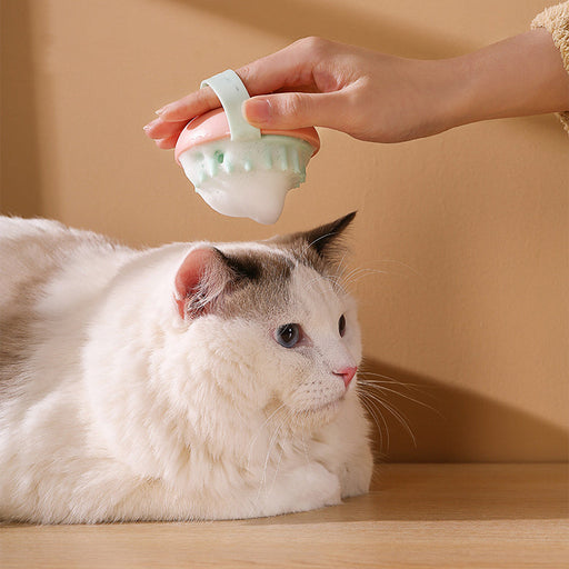 Pet Silicone Bath Massage Scrub Bath Brush For Cats And Dogs