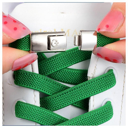 Press Lock Shoelaces Without Ties Elastic Laces Sneaker 8MM