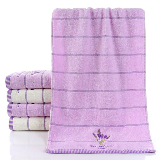 Pure Cotton 32 Strand Embroidered Face Washing Towel