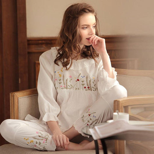 Pure cotton ladies pajamas set