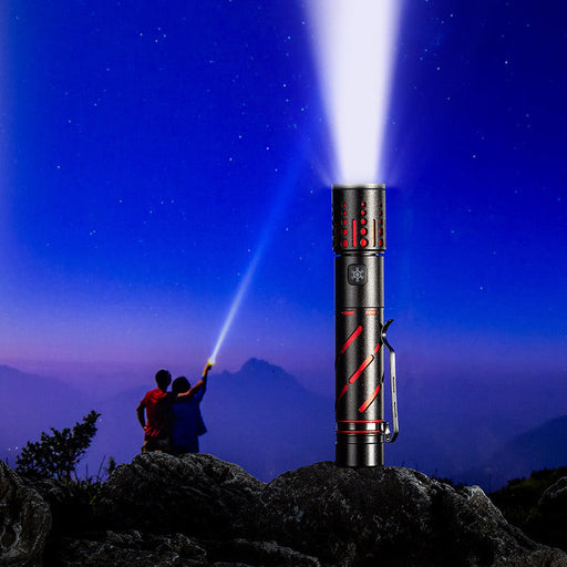 Rechargeable Zoom LED Laser Long Range Aluminum Alloy Outdoor Lighting Flashlight