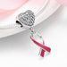 Red Ribbons Decorated With Sterling Silver 925 Diamond Studded Beads Bracelet Diy Accessories Beads