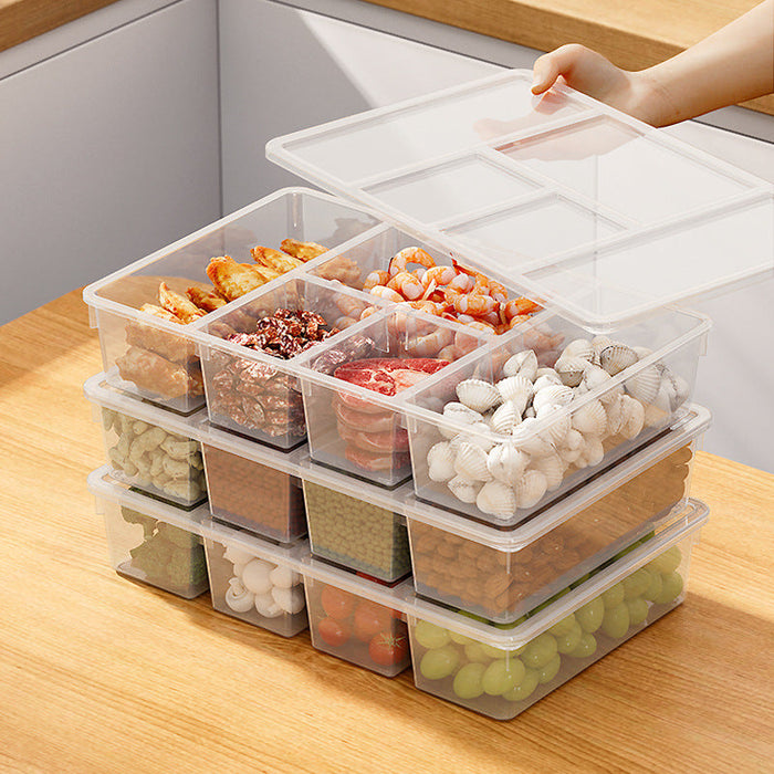 Refrigerator Five Compartment Food Divider Box