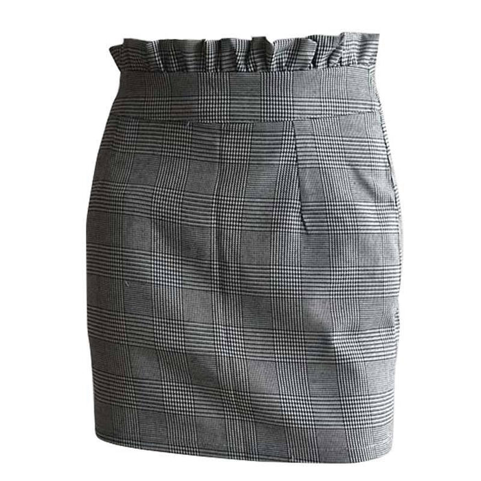 Ruffled high waist skirt