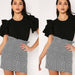 Ruffled high waist skirt