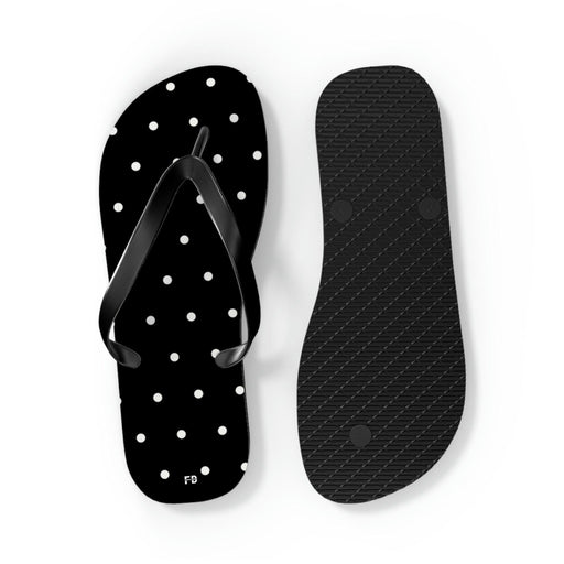 Sandals - Fashion Comfortable T- Strap Thong Flip Flops Black And White - FORHERA Design