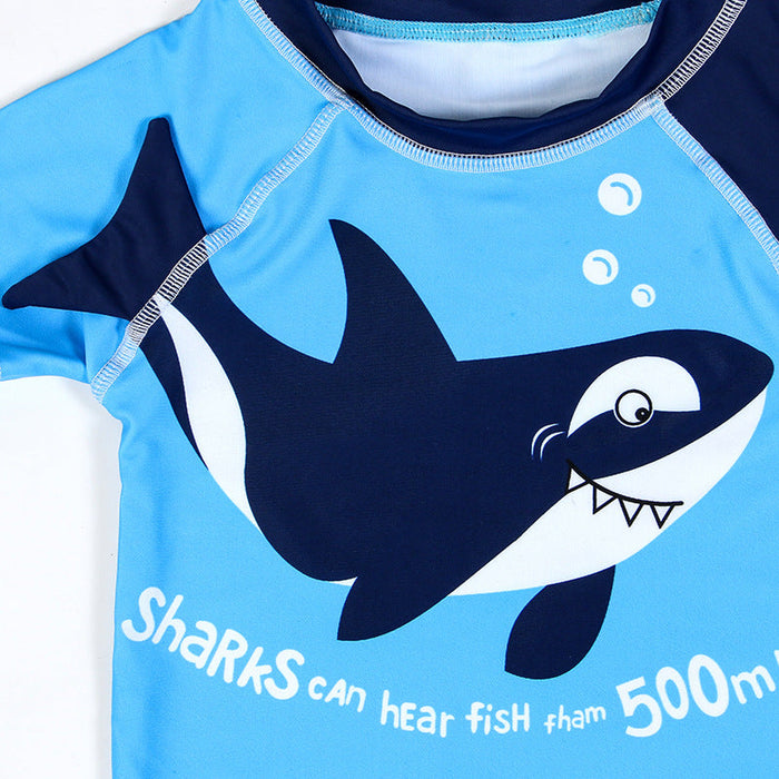 Shark sunblock quick-drying boy's swimsuit