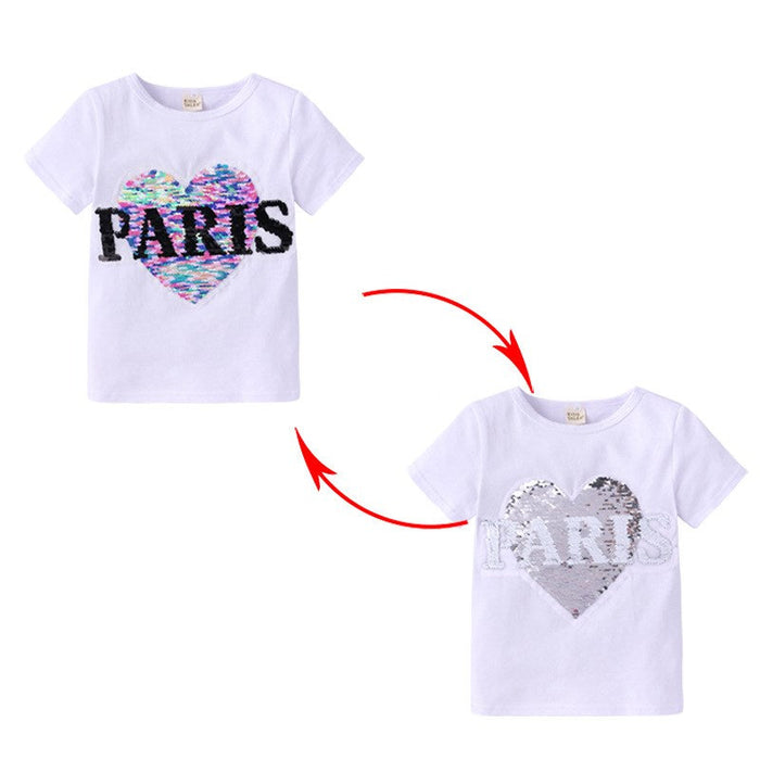 Short-sleeved T-shirt For Middle And Small Children Cartoon Top