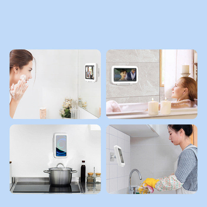 Shower Phone Box Bathroom Waterproof Phone Case Seal Protection Touch Screen Mobile Phone Holder For Kitchen Handsfree Gadget