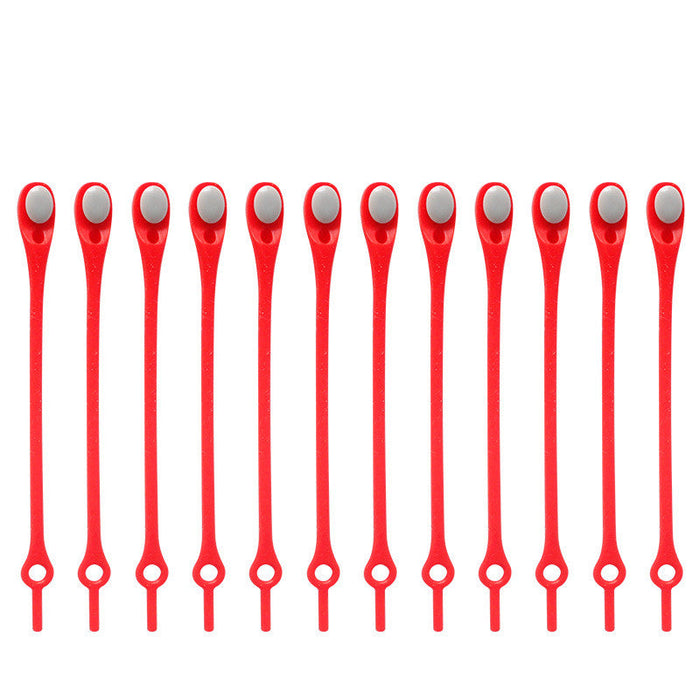 Silicone Elastic Multi-size Horn-shaped Shoelaces