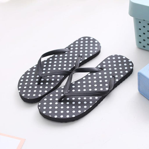 Simple Breathable Polka Dot Women's Slippers