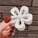 Simple Flower Hair Clip Frosted Updo