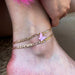 Simple butterfly anklet