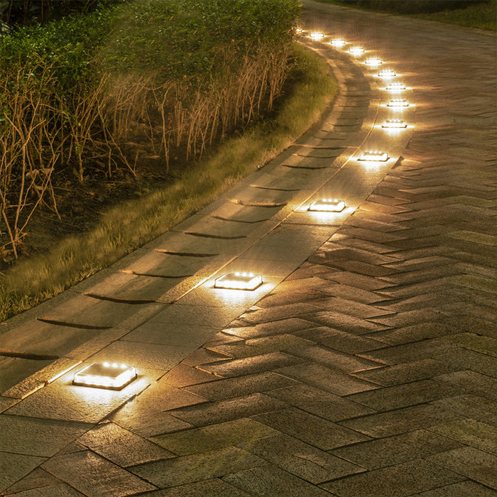 Solar Floor Tile Lamp Outdoor Staircase Layout Decoration