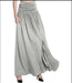 Solid Color Mid-length High Waist Skirt Large Swing Skirt
