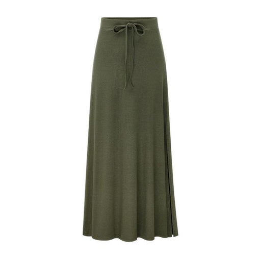 Split skirt mid-length strappy skirt