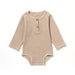 Spring And Autumn Romper R Baby Long Sleeve Waffle