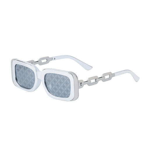 Square-framed Sunglasses Feminine Personality Chain