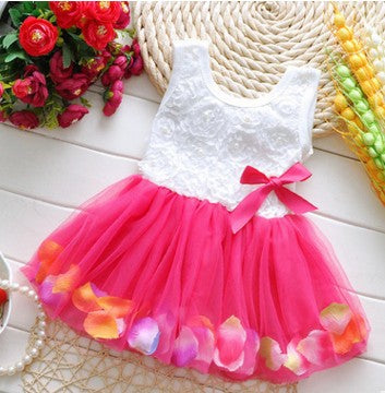 Summer Children's Wear Girl New Petal, Korean Dress, Baby Dress Dress
