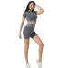 Summer Women Seamless Yoga Set Gym Workout Clothes Sports suit Outfits Tracksuit High Waist Sports Suit