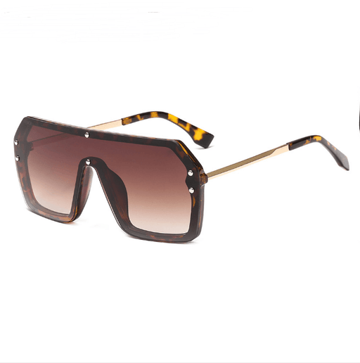 Sunglasses Fashion Style Square Sun Glasses One Pieces Mirror Lens UV400