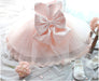 The new baby Bow Dress Dress Age 0-2 years old baby full moon child gauze skirt