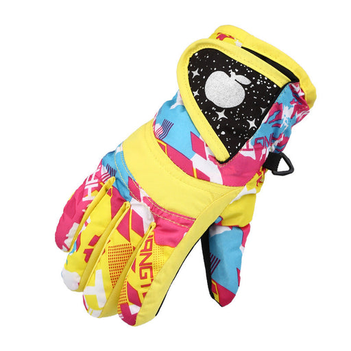 Thicken Warm And Cold-proof Riding Outdoor Skating Ski Gloves For Kids