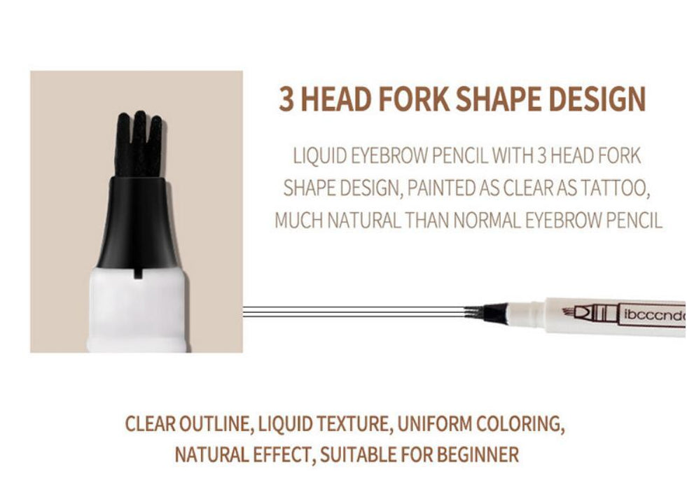 Three - or four-headed eyebrow pencils are waterproof and long-lasting