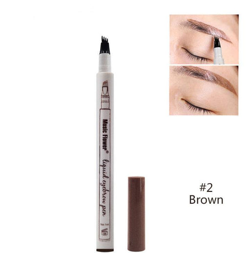 Three - or four-headed eyebrow pencils are waterproof and long-lasting