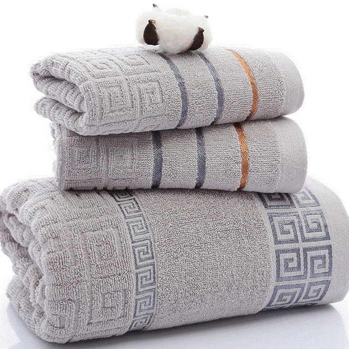 Three-piece cotton towel set
